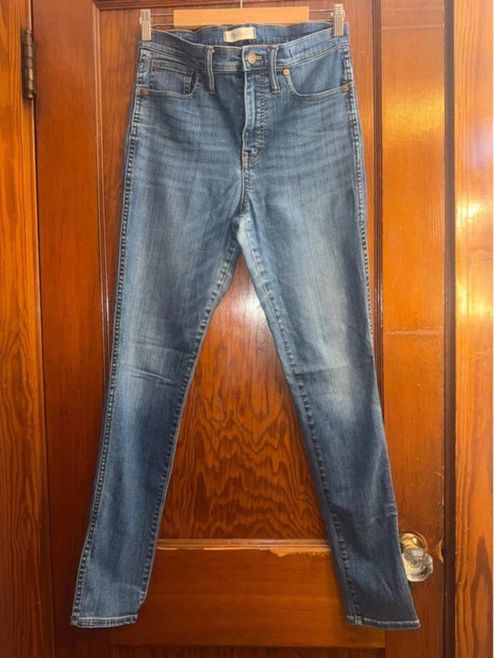 Madewell 10” high-rise skinny jeans size 29T medium wash
